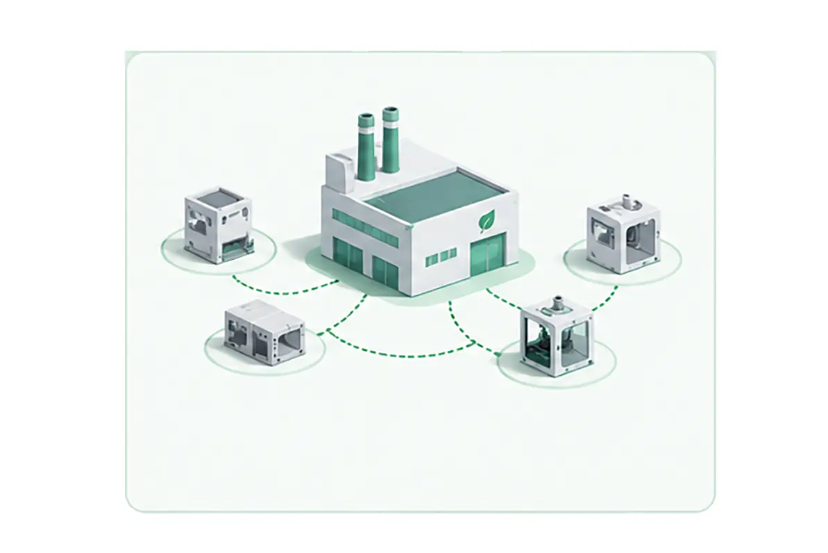 Local manufacturing network for on-demand production