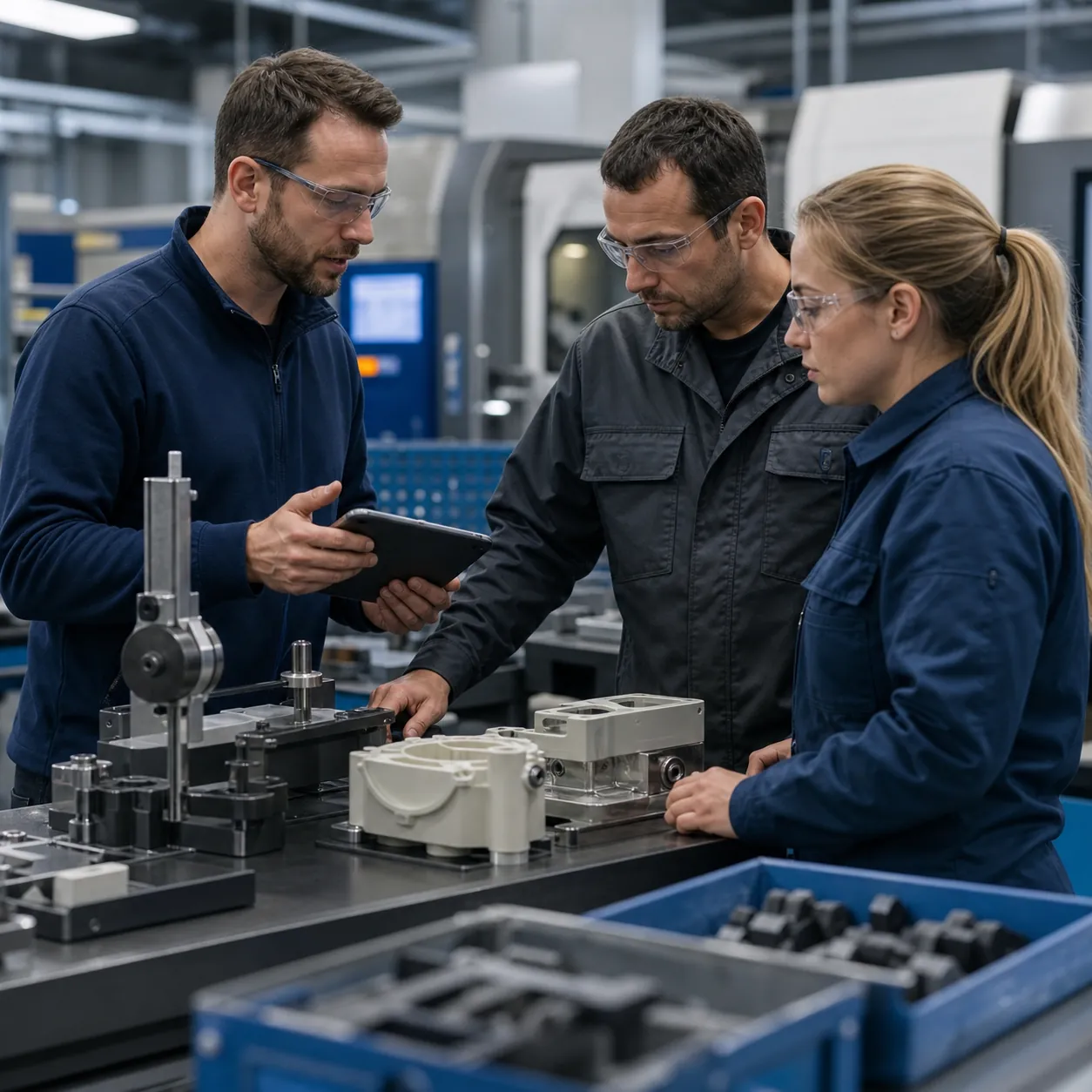 Quality station linking tooling, inspection and production history